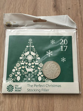 2017 Christmas Tree Stocking Filler £5 Five Pound BU Coin Pack Sealed (33025)