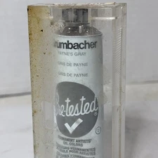 Grumbacher Payne's Gray Pre-Tested Artists Oil Paint 37 ml vintage full new tube