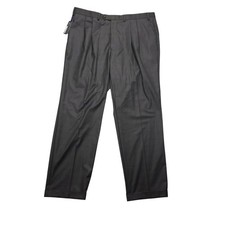 Ralph Lauren Dress Pants Mens 42x32 Green Plaid Comfort Flex Pleated Stretch