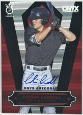 2022 Onyx Premium On Card Auto Corbin Carroll /270 ROTY ARI #OP-CC