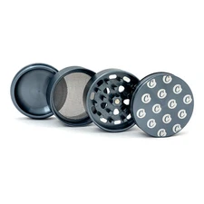 Medium 4 Piece Cookies Gloss Herb Grinders by Santa Cruz Shredder-Grey