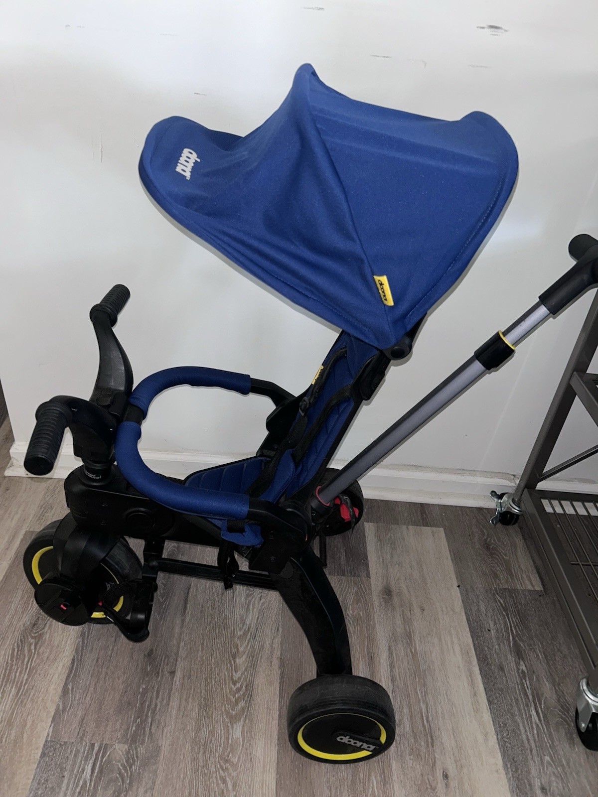 Doona Liki Trike Folding Tricycle Stroller w/ Canopy 3-Wheel Blue/Black