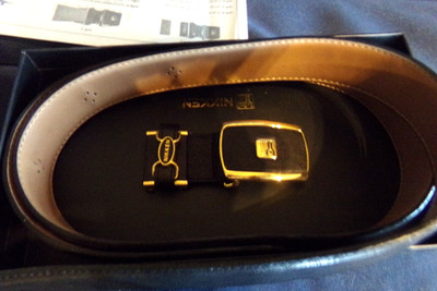 Nikken M Black Belt #1486 With mag Technology w/Buckle 43'' + Buckle adjustable