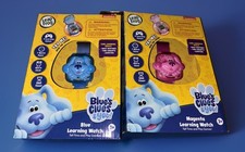 2-Blues Clues and You Watches- Blue  Magenta Learning Watch LeapFrog NEW