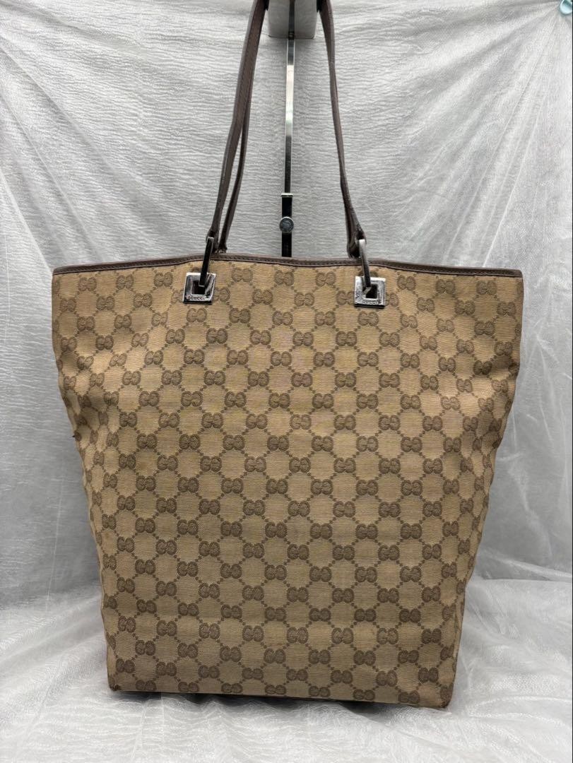 Gucci GG Canvas Tote Bag 3444 in Popular Preowned Color