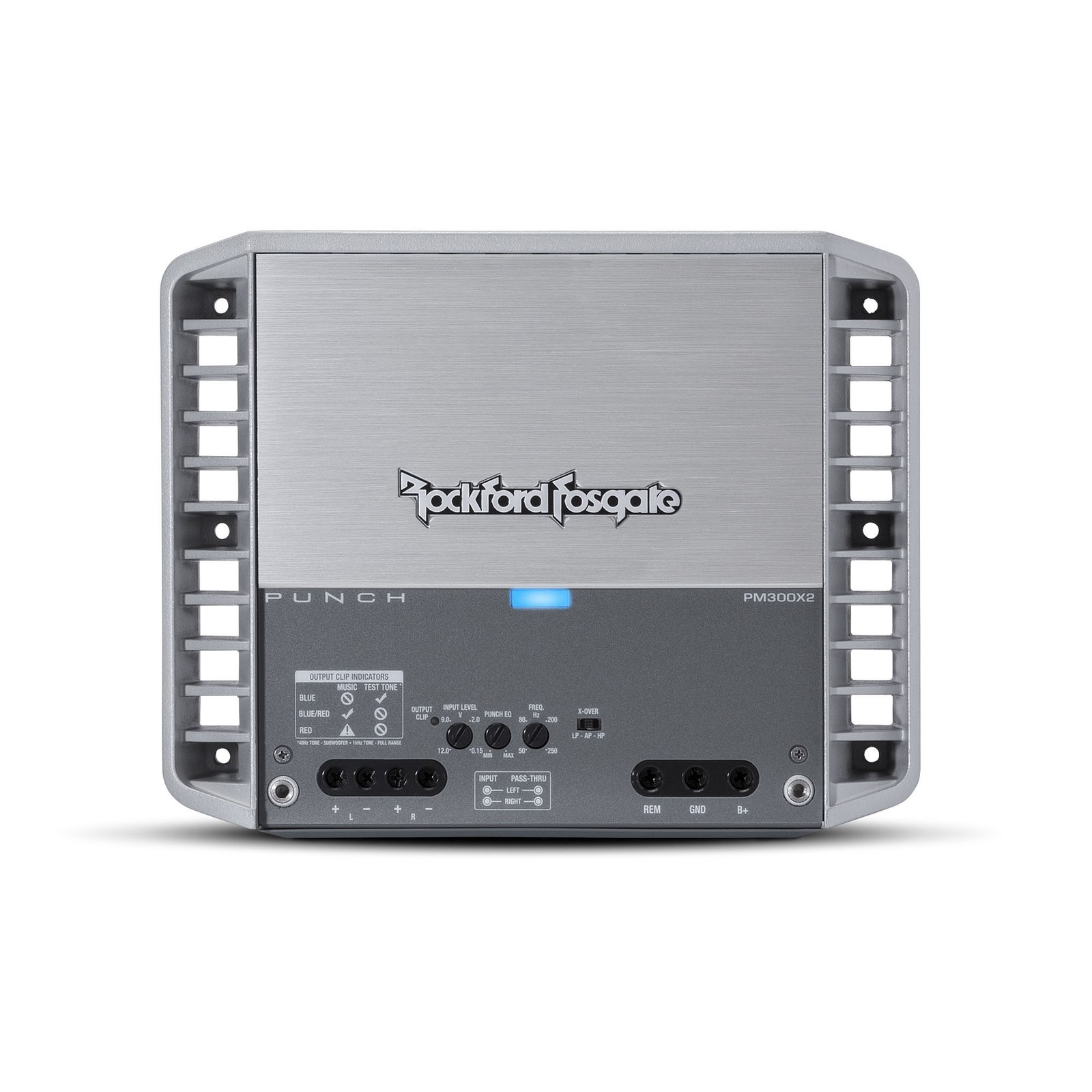 Rockford Fosgate PM300X2 Marine Amplifier - 2 Ch, 300W Bridged, 150W x 2 @ 2-Ohm
