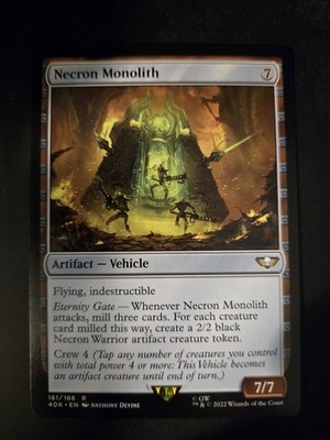 Necron Monolith NM Commander: Warhammer 40K MTG FREE SHIP