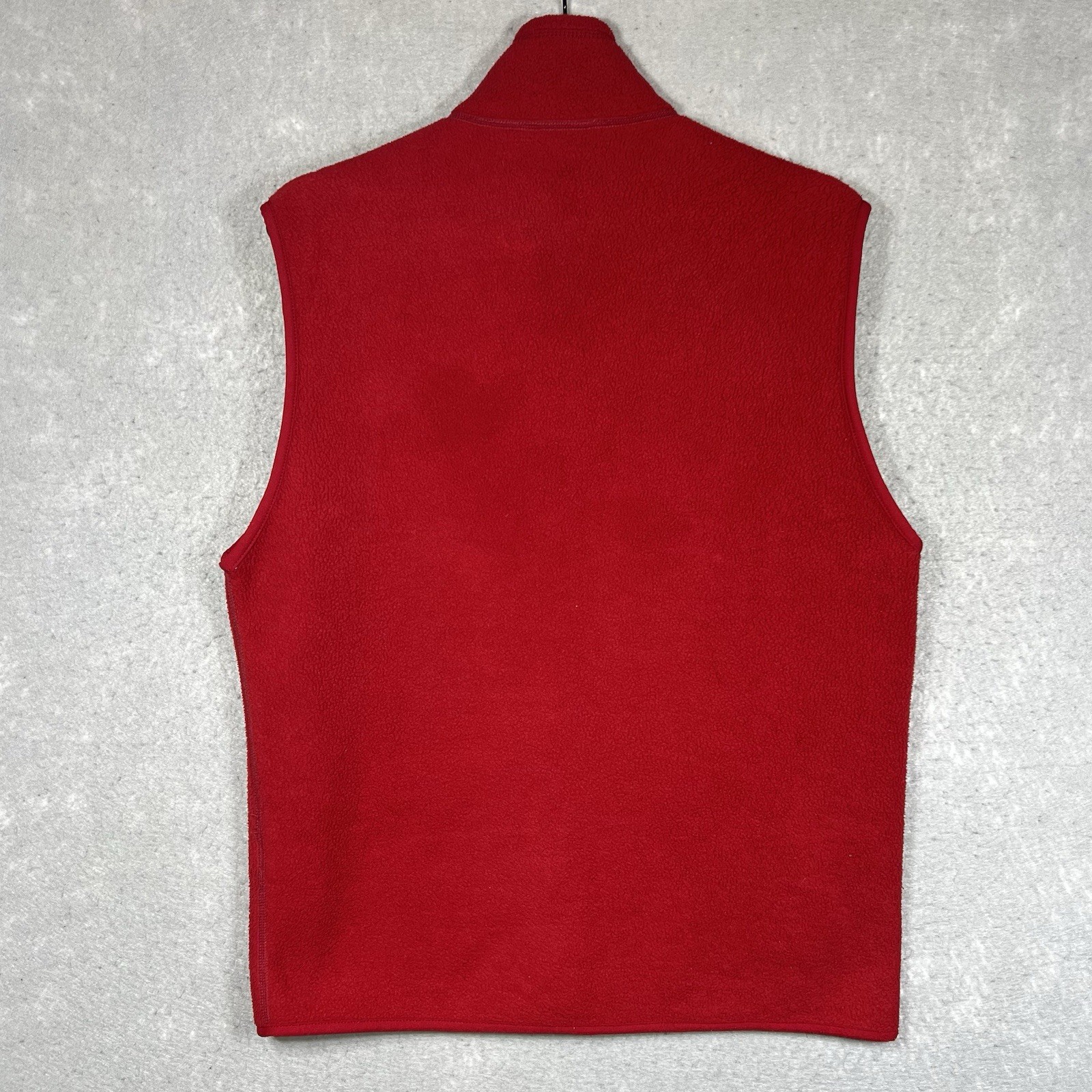 Vintage Patagonia Synchilla Vest Men’s Medium Red Full Zip Rare Made In USA 1998 image 6