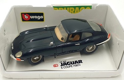 モデルカー Burago Jaguar E-Type Coupe 1/18 Burago BBurago Jaguar E Type Argento Silver Radica 1961 1/18
