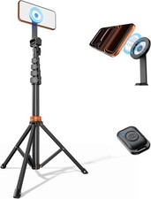 66" Magnetic Phone Tripod with Remote for MagSafe Video Recording