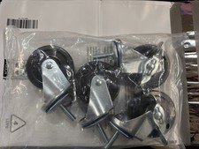 4 Pack Seville 76.2x25mm Swivel Casters 3x1 Inch 2 Locking For Shelving 800lbs