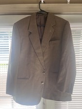 Bert Pulitzer Mens 100 Percent Super 100s Wool Blazer Size 44R