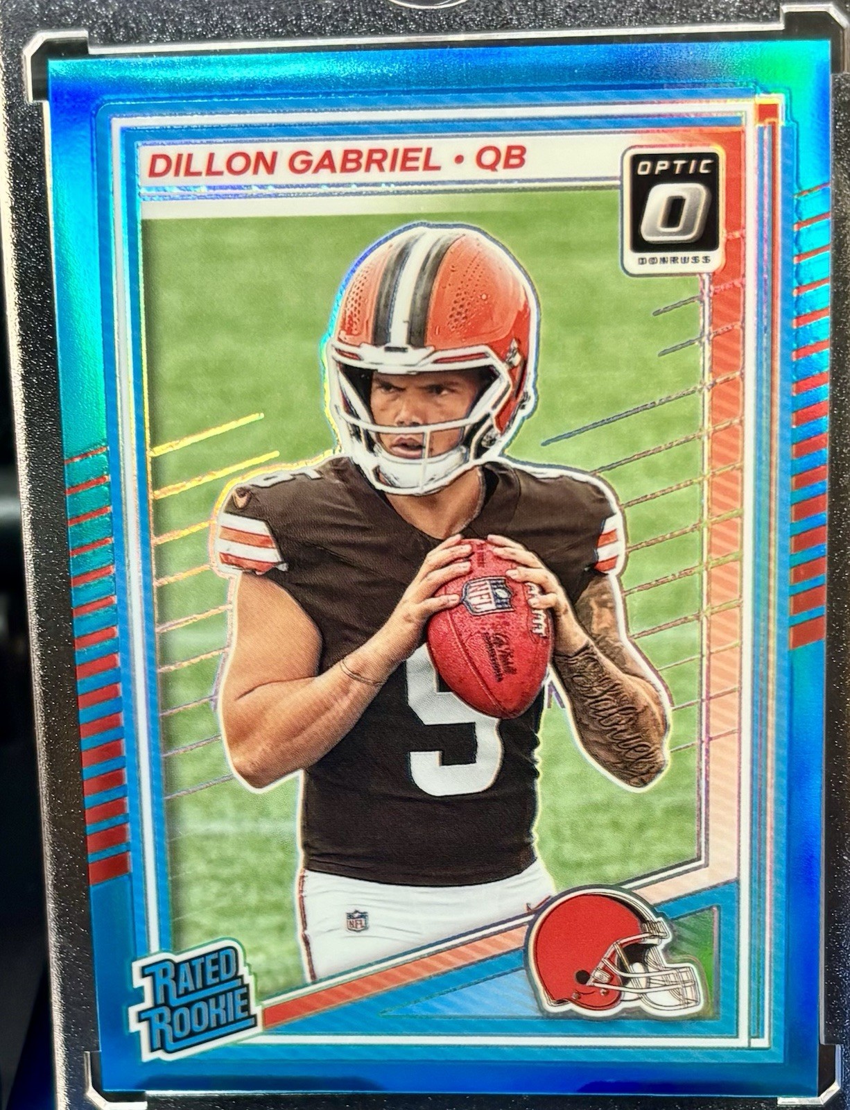 2025 Donruss Optic -Dillon Gabriel #263 - Rated Rookie Blue 251/399 - Browns