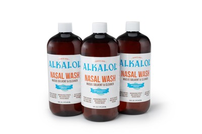 Alkalol Solution Original Nasal Wash, 3 Count -16 fl oz