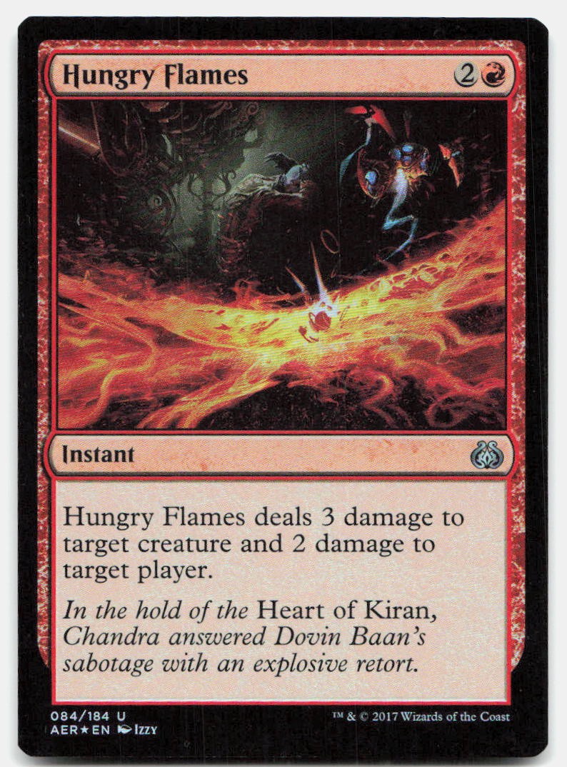 Hungry Flames 84 Uncommon Aether Revolt Magic: The Gathering Foil Near Mint
