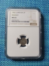 Great Britain 2 pence 1902 KM-796 Maundy IGC MS 65 0.925 Silver 102025-1