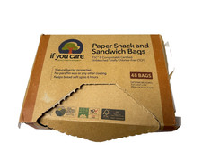 If You Care Paper Snack Sandwich Bags Paper Bags 48 Pack SALE Damaged Boxes
