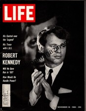 1966 Life November 18 - Bobby Kennedy; Leukemia; Reagan elected; Lynn Redgrave