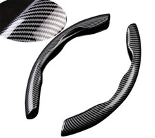 Carbon Fiber Look Car Accessories Steering Wheel Booster Non-slip Trim Cover