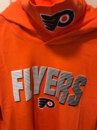 Philadelphia Flyers Hoodie Youth L 14/16 W/Neck Gaiter Hockey Orange New W/Tags - Picture 3 of 4
