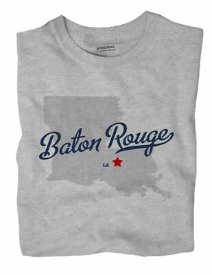 #ad Baton Rouge Louisiana LA T Shirt MAP $19.50