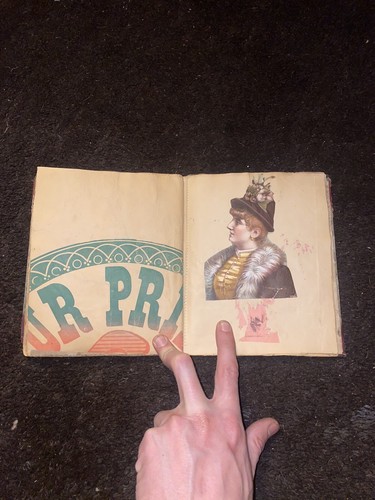 Antique Victorian Epherma Trade Card Die Cut Scrapbook Album Craft Upcycle - Picture 17 of 20