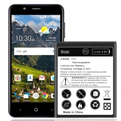 Long Life 2400mAh Substitutable Battery for ZTE Avid 559 Li3822T43P4h736040 USA