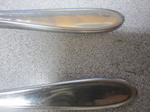 LOT OF 2 SOUP SPOONS Artisan Stainless WMF CROMARGAN Flatware 18/10 Korea - Picture 4 of 7