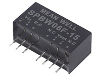 SPBW06F-15 Wandler: Dc/Dc 6W Ueing: 9-36V 15VDC Iausg: 0-400Ma SIP8 4,8G Mean We