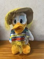 VTG Disneyland Disney World Donald Duck Plush Mexican Sombrero Three Caballeros
