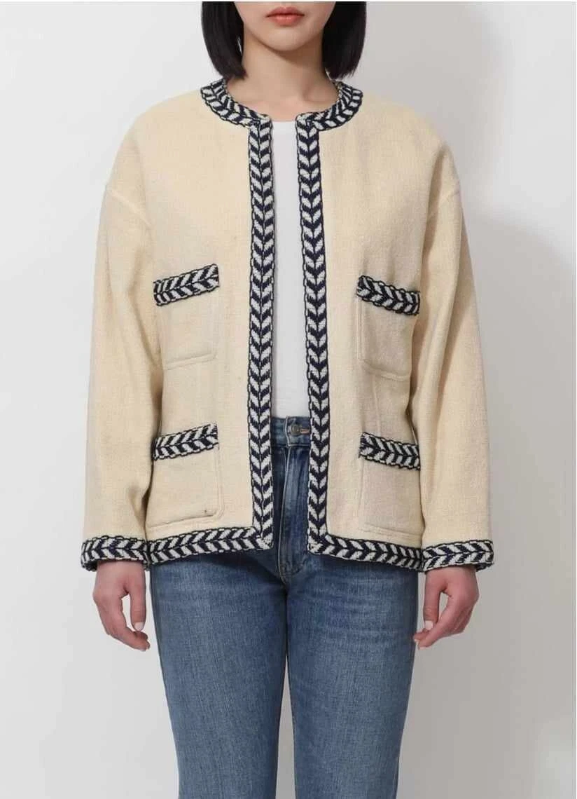 Giacca intrecciata Chanel anni '90 taglia 40