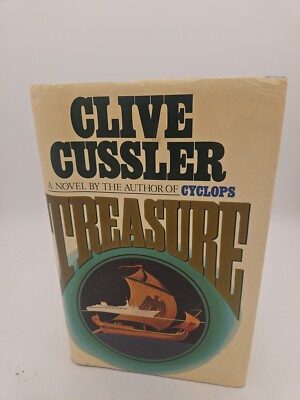 Clive Cussler Treasure 1988 HC DJ 1st Ed 1st Prt VG Condition C4