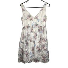 NWOT Anthropologie Maeve Peony Garden Sleeveless V-Neck Midi Dress Women Size 4