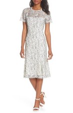 Eliza J Two-Tone Lace A-Line Dress  ( Size 10 )