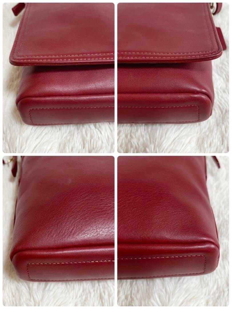 バッグ OLD COACH Tote Bag Red Made in USA Extremely Rare Made In USA Old Coach 4153 Shoulder Bag Red