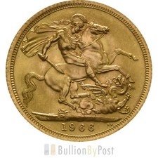 1966 Gold Sovereign - Elizabeth II Young Head
