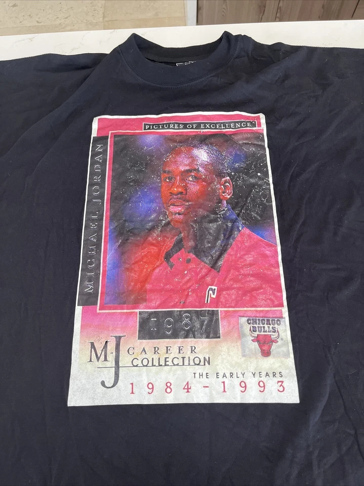 Camiseta Top Camiseta Gráfica Vintage Hecha en EE. UU. Jordan Chicago Bulls Talla 4XL Foto 3 de 4