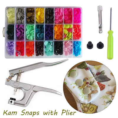 150/360 Stck. Zinken Zange Ring Druckknöpfe Druckknopf Befestigungen Zum Selbermachen Werkzeugset