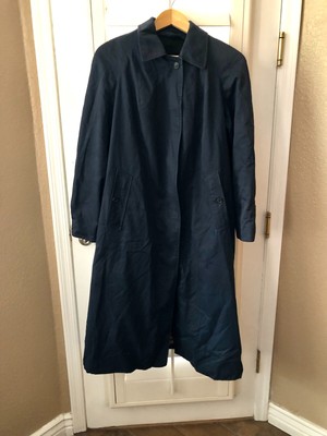 navy blue wool overcoat