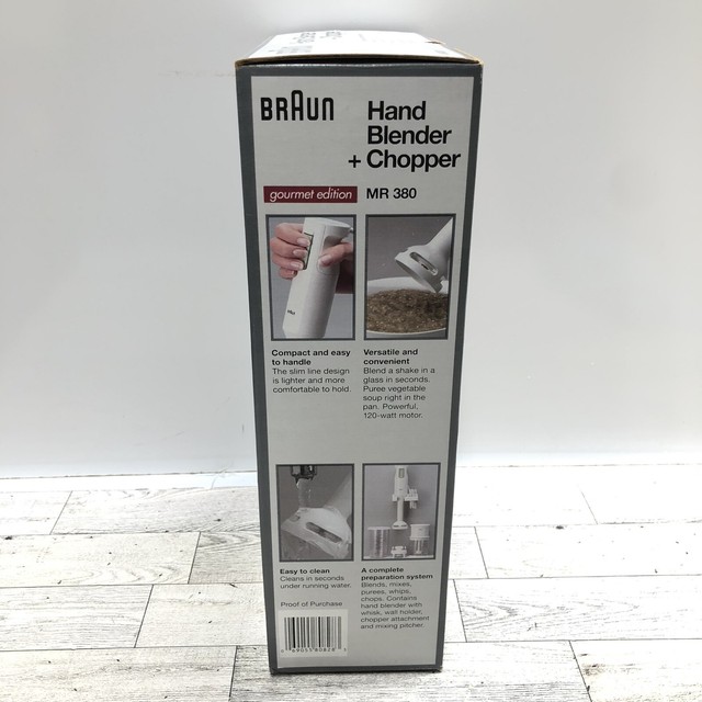 Braun Hand Blender and Chopper Gourmet Edition MR380 for sale online eBay