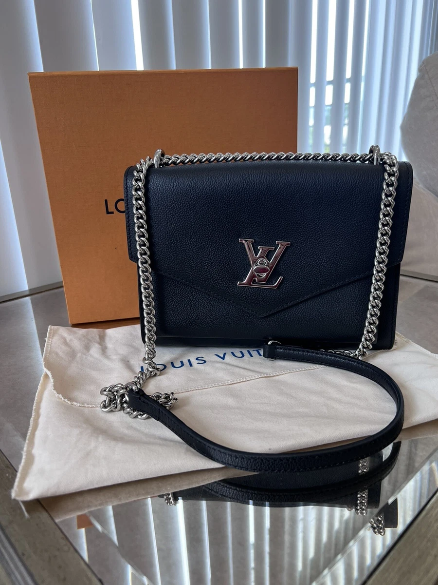 Louis Vuitton Mylockme Chain Bag in Black