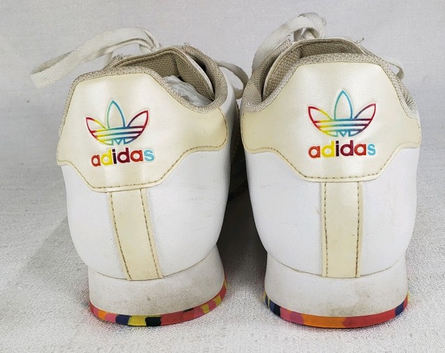 Adidas Samoa Women's Sneaker White With Rainbow ð Accents | eBay