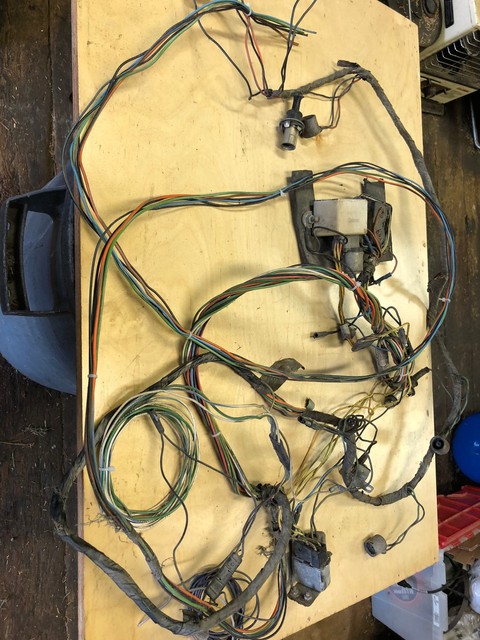 1967 1968 COUGAR REAR WIRING HARNESS WITH CONTROLLER IN GOOD CONDITION