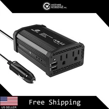 Gigacord 300W Car Power Inverter DC 12V to AC 110V with 2 USB 2 Outlets