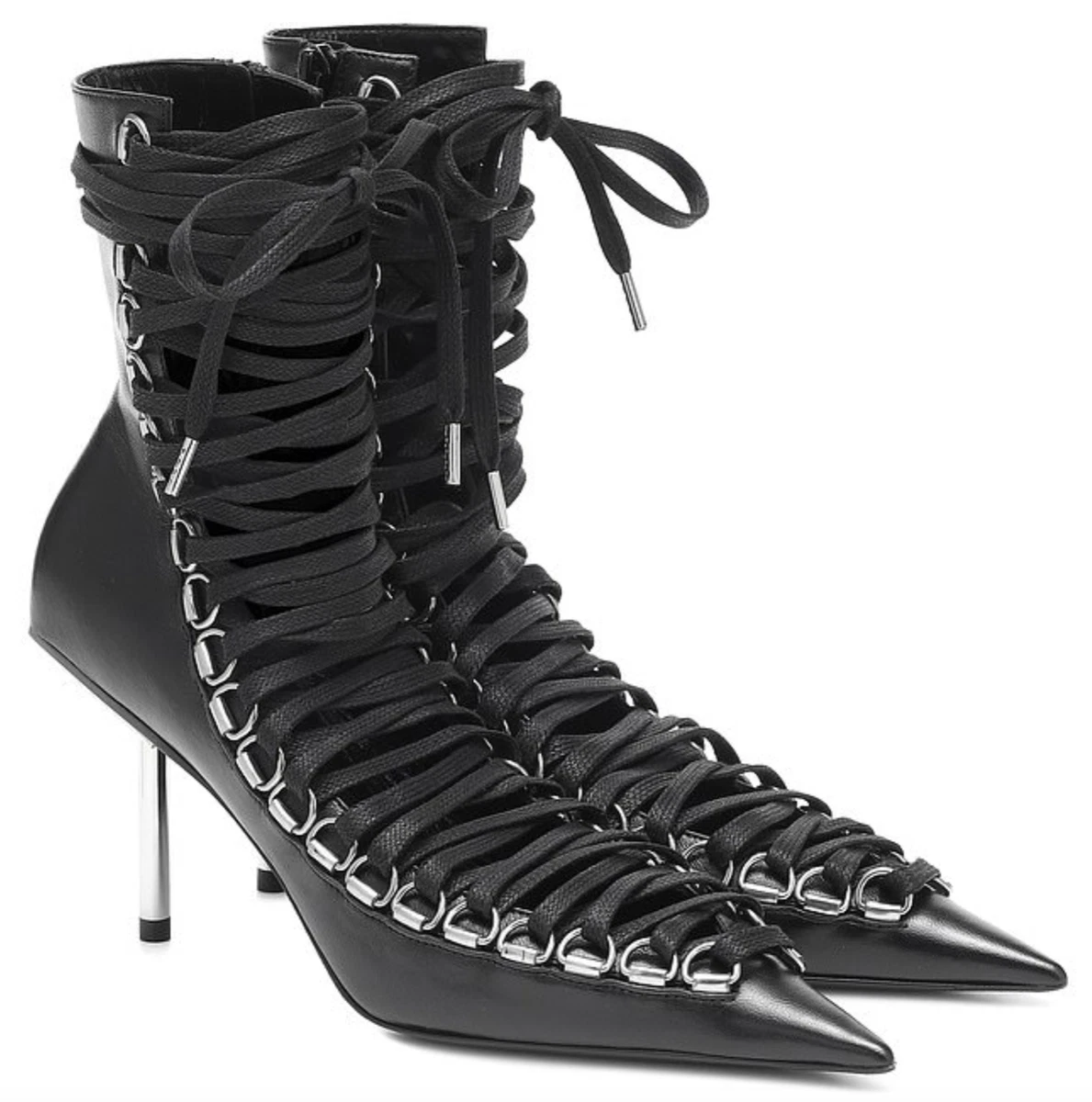 BALENCIAGA  Black Womens Ankle Boot  YOOX