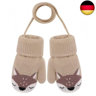 AIDIER Baby Jungen Mädchen Winter Strickhandschuhe Warme Fleece-Gefütterte H