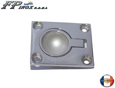 FP INOX Anneau Cuvette Sans Ressort 47x38mm inox 316 - A4 ( Lève Plancher, Poignée )