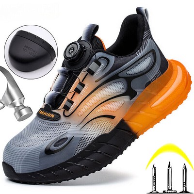 Leicht S3 Herren Sicherheitsschuhe Stahlkappe Schuhe Arbeitsschuhe Sport-Sneaker