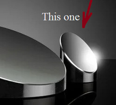 Off-Axis Mirror. New. EDMUND OPTICS. D = 6.35mm x 6.35mm