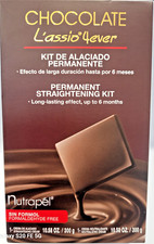 NUTRAPEL CHOCOLATE HAIR 4EVER STRAIGHTENER KIT LASSIO 6 MONTHS ALACIADO FreeShip